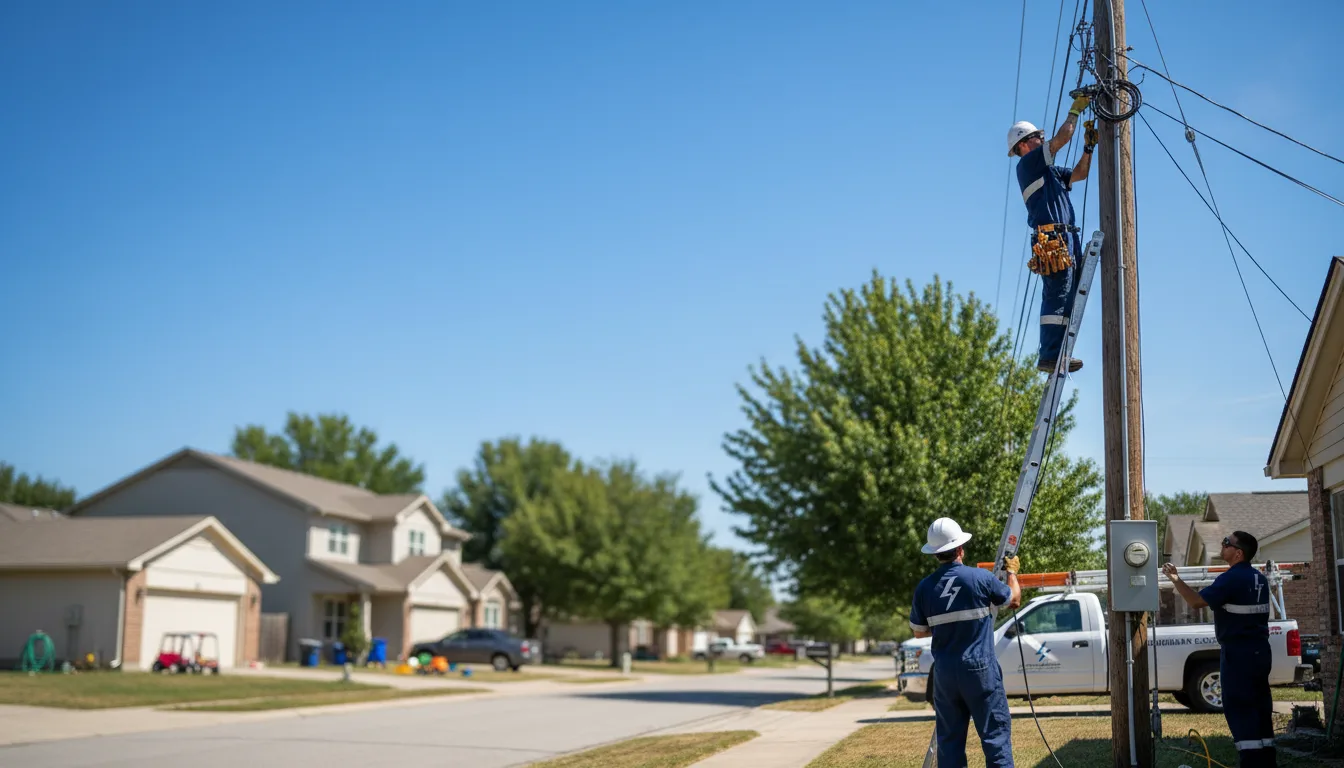 Residential electrician providing installation services in Matheny, WV